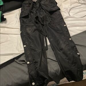 Men’s Black baseball jogger pants
